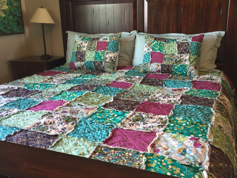 Twin Size Quilt Full Comforter Rag Bed Image 0