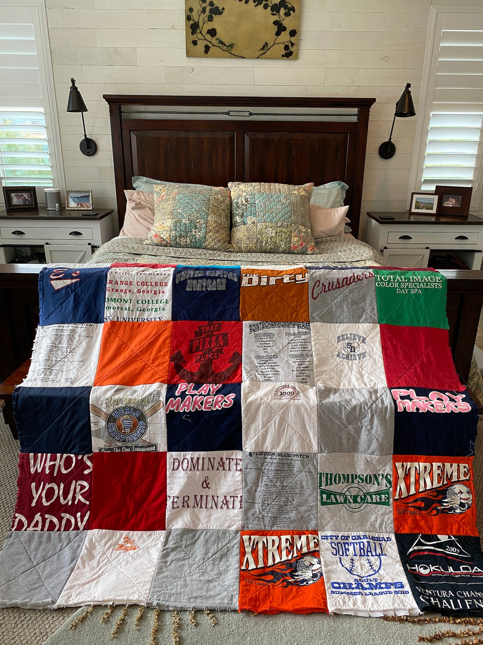 DEPOSIT Tshirt Quilt Memory Quilt Tshirt Blanket Made Etsy