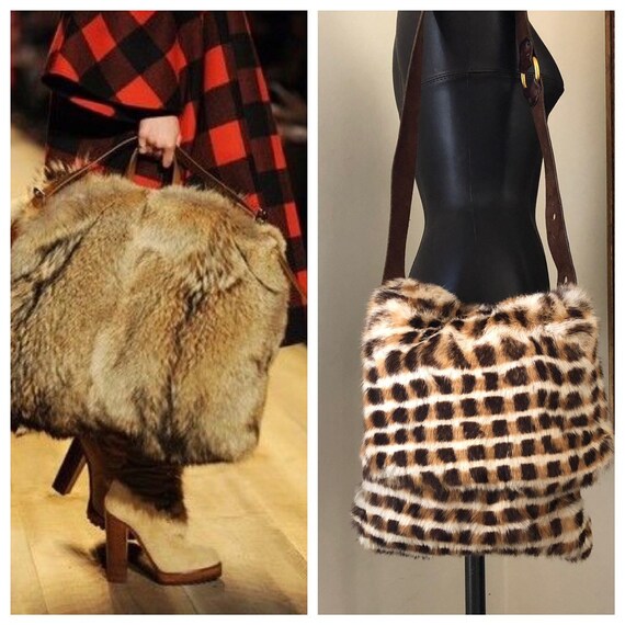 rabbit fur bag