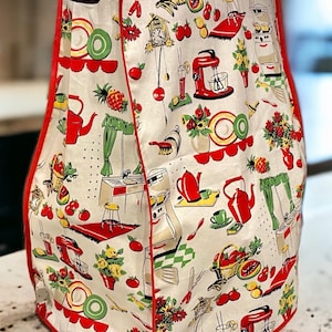 Stand Mixer Cover - Retro Kitchen Print