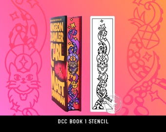 DIGITAL Stencil DCC Book 1 DIY Sprayed Edge Book Design