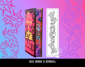 DIGITAL Stencil DCC Book 2 DIY Sprayed Edge Book Design