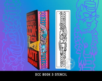 DIGITAL Stencil DCC Book 3 DIY Sprayed Edge Book Design