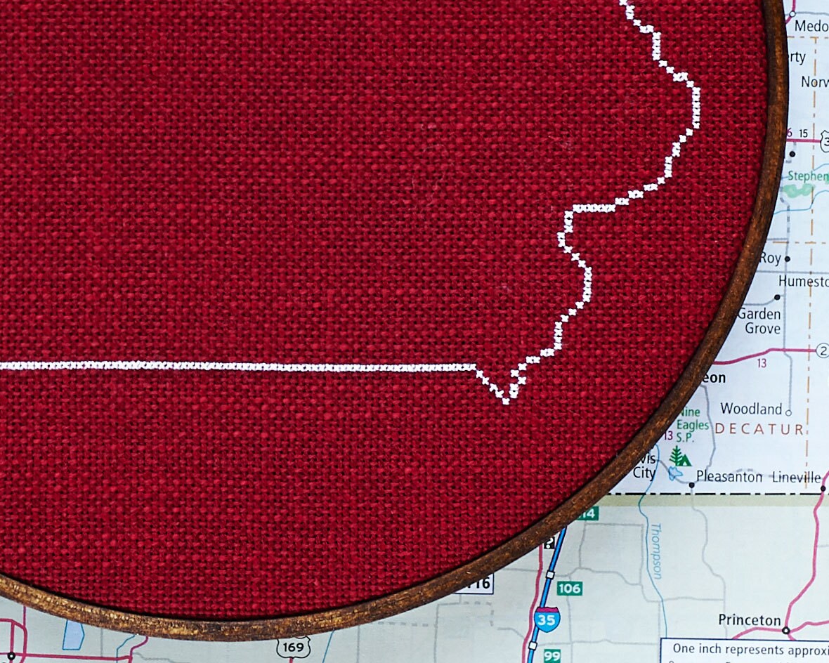 State of Iowa Map, CROSS STITCH PATTERN - Etsy