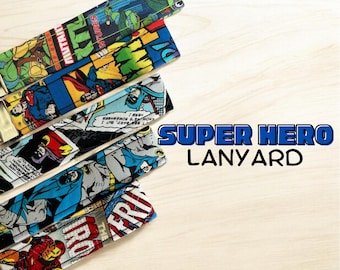 Superhero key lanyard