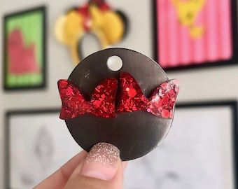 Classic Red Bow stud earrings