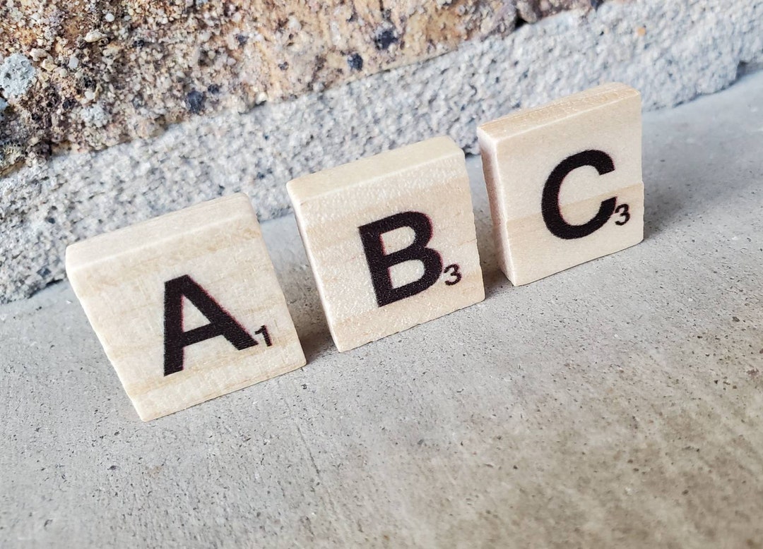 Individual FAKE Scrabble® Tiles Single Letters New Etsy