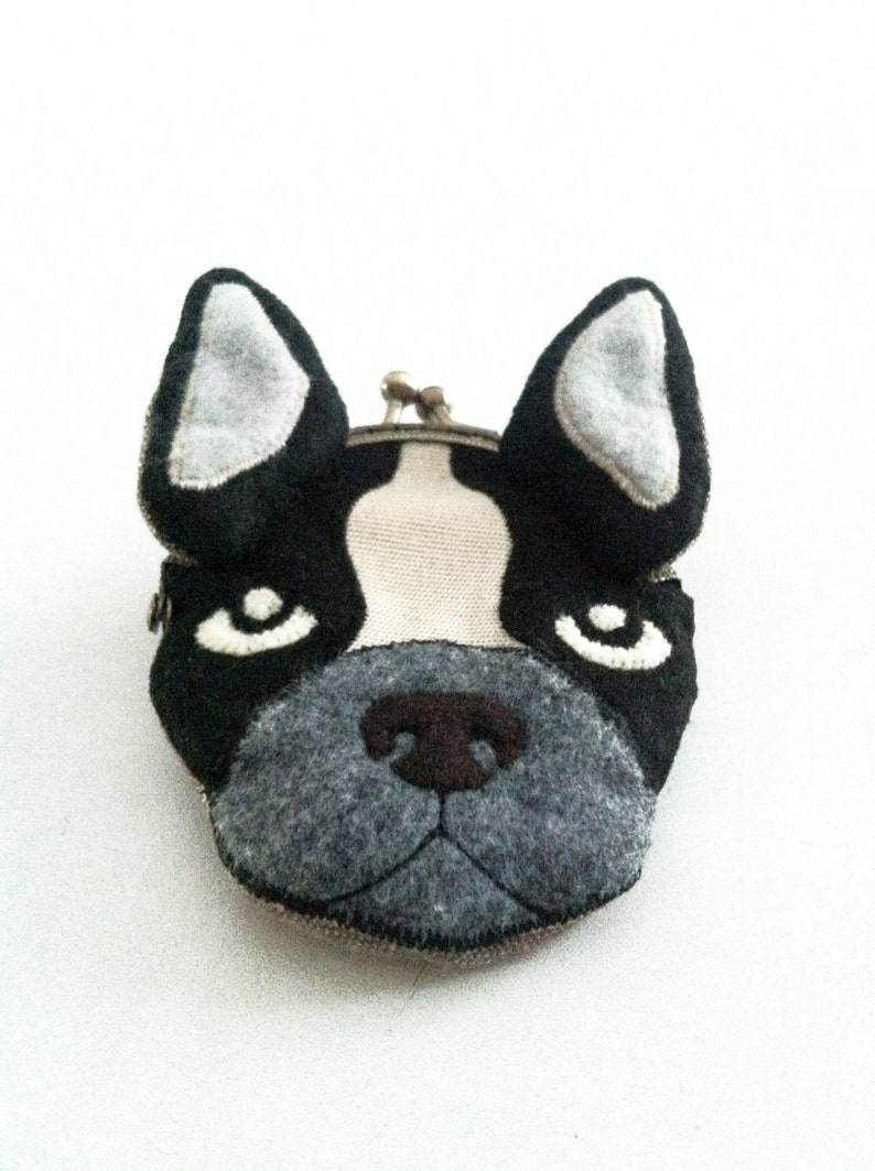 Boston Terrier Purse Boston Terrier Coin Purse Dog Purse Etsy
