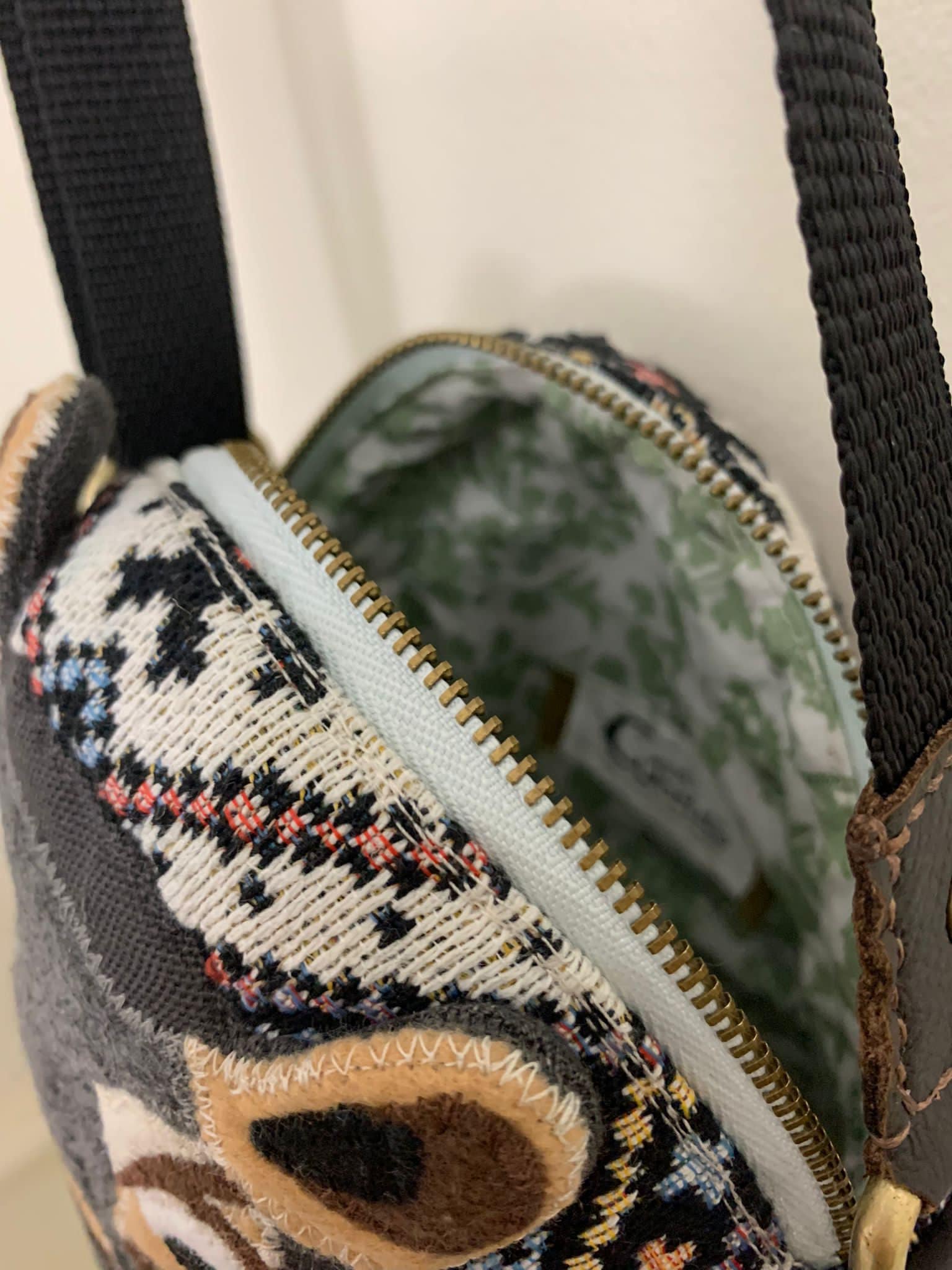 Ballet Hippo Bag, Felt Patchwork Hippol Bag, Hippopotamus Purse