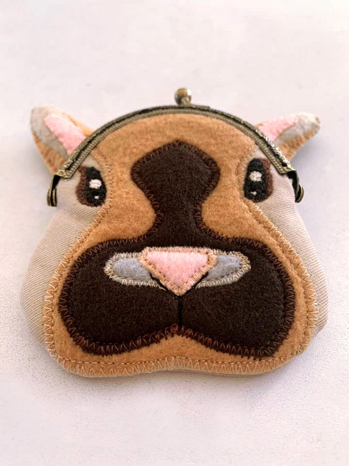 Rabbit Purse Bunny Purse Rabbit Snap Purse Felt Bunny Metal Etsy