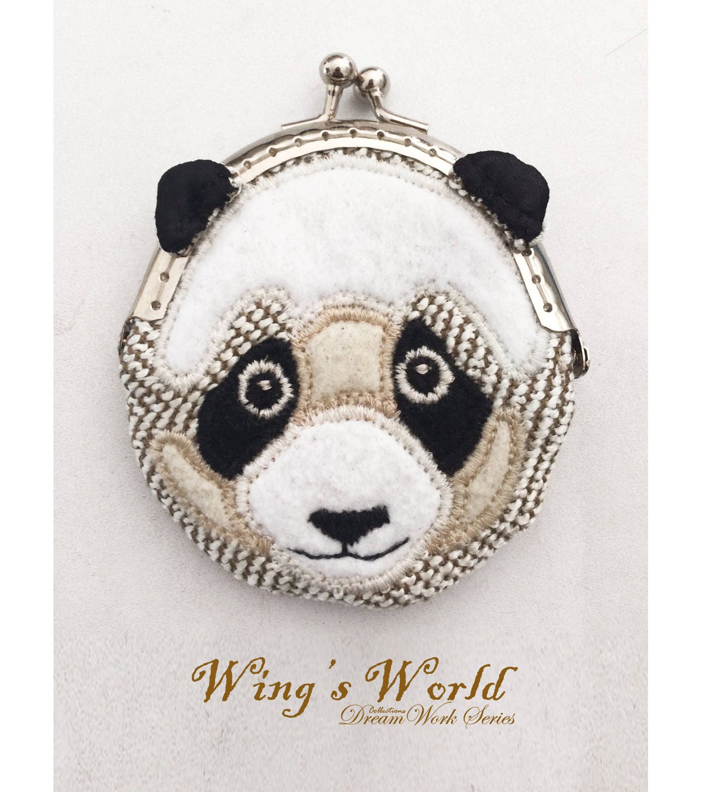 Panda munztasche Etsy