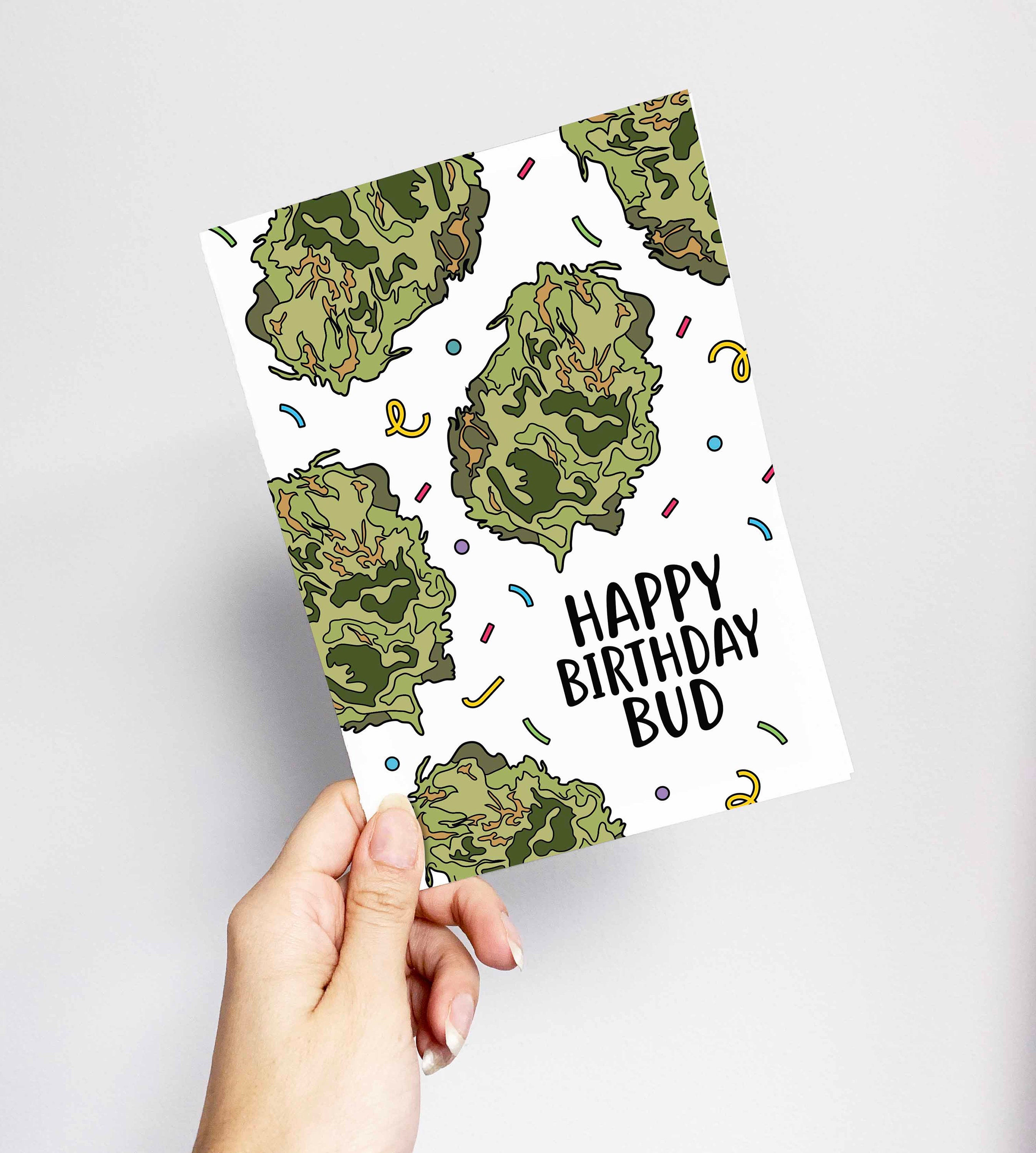 happy birthday bud funny weed card marijuana card mary jane etsy