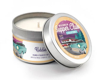 Kiddie Cocktail Candle, Wisconsin Supper Club, Supper Club, Supper Club Candle, Shirley Temple, Cocktail Candle, Wisconsin Gift, Mocktail