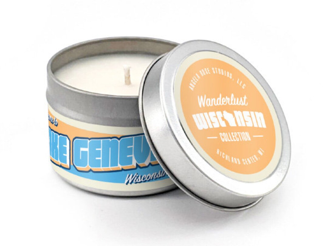 Lake Geneva Soy Candle Lake Geneva Candle Wisconsin Candle Etsy