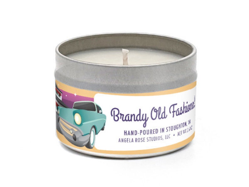 Brandy Old Fashioned Candle, Wisconsin Supper Club, Supper Club, Supper Club Candle, Wisconsin Candle, Cocktail Candle, Wisconsin Gift image 2