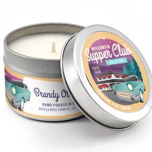 Brandy Old Fashioned Candle, Wisconsin Supper Club, Supper Club, Supper Club Candle, Wisconsin Candle, Cocktail Candle, Wisconsin Gift image 1