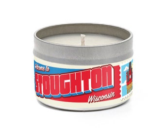 Stoughton Soy Candle, Stoughton Candle, Wisconsin Candle, Simply Wisconsin Candle, Oak Scent, Made in Wisconsin