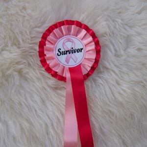 RUBAN de sensibilisation au cancer du sein de la survivante de VENTEMD . Lutte contre le cancer du sein . Sensibilisation au cancer du sein Pink Ribbon Lutte pour une guérison . Épingle de survivant