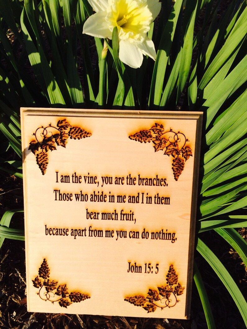 Wooden Custom Engraved Bible Verse Wall Plaque Etsy