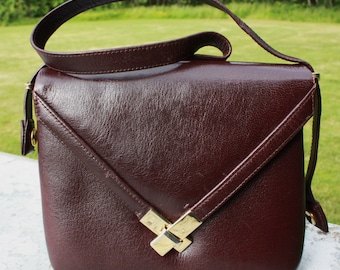 Vintage TANO of Madrid Genuine Leather Brown Shoulder bag, Hand bag