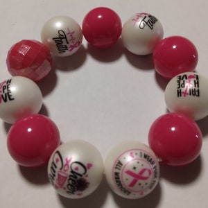 Pink awareness bracelet