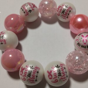 Pink awareness bracelet