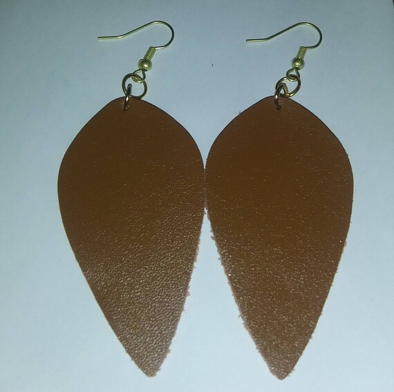 Muted Mustard Leather Earrings | 3 Options | Hypoallergenic | Women | –  Create Hope Cuffs