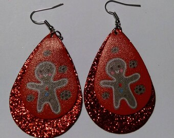 Christmas gingerbread earring