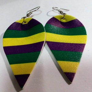 Mardi gras earrings