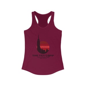 DARK TOWER - Tet Corporation Retro Logo    Women&#39;s Ideal Racerback Tank