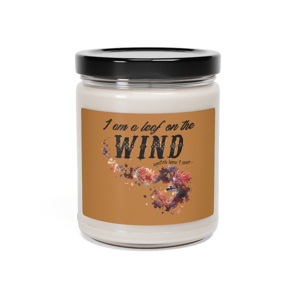 FIREFLY/SERENITY- Soy una hoja en el viento- Vela de soja perfumada, 9 oz