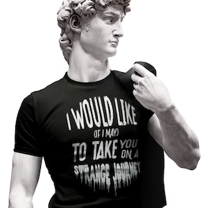 ROCKY HORROR Picture Show  Strange Journey Quote Unisex Jersey Short Sleeve Tee