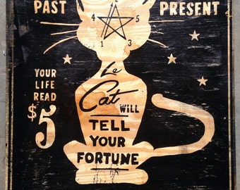 PSYCHIC CAT sign