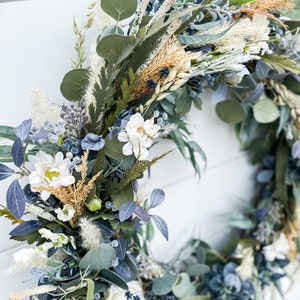 Blue Hue Fall Wreath image 7