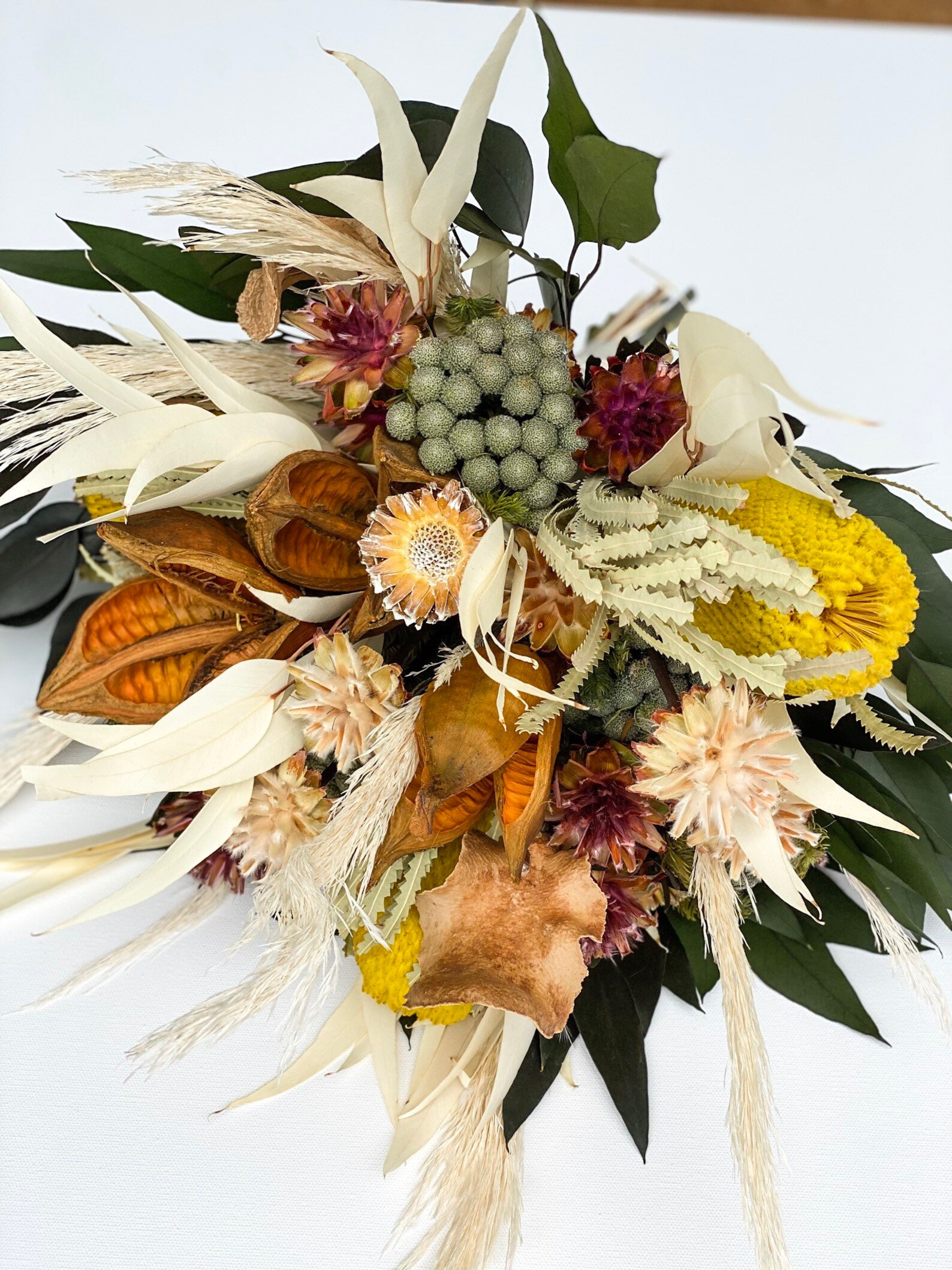 Large Dried Natural Flower Bouquet Etsy