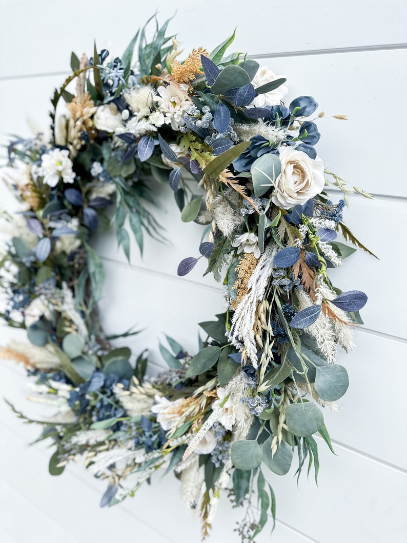 Blue Hue Fall Wreath image 6