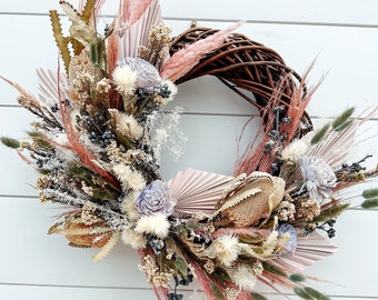Dried Floral Spring Willow Wreath