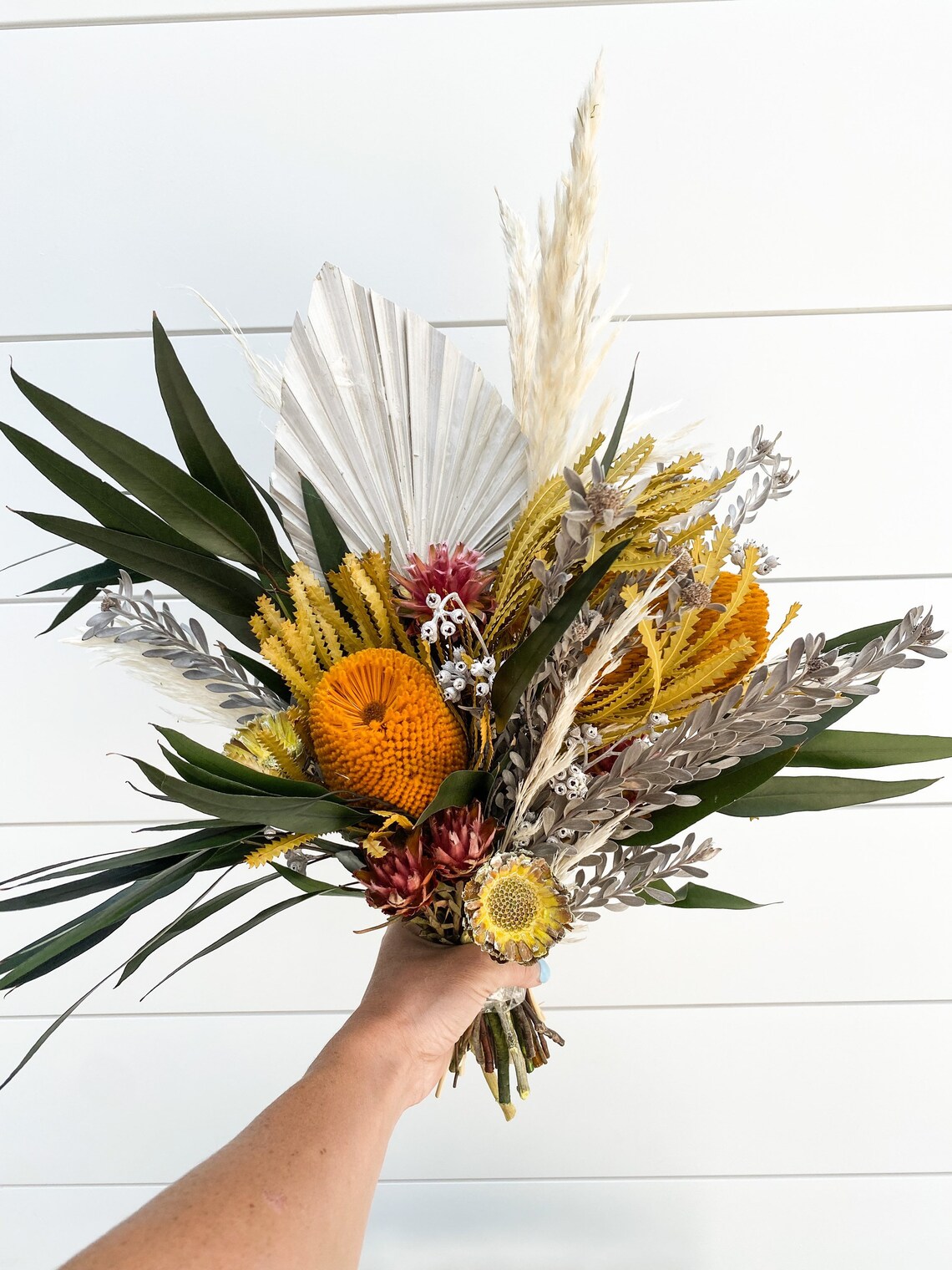 Large Preserved Floral Arrangement - Etsy