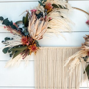 Horizon Dried Floral and Rope Wall Hanging - Etsy