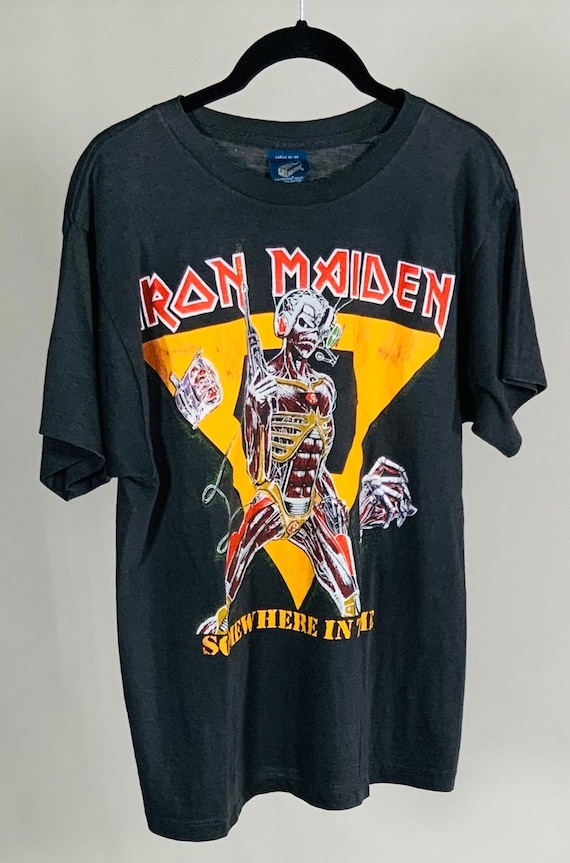 Iron Maiden, Original Vintage T-Shirt, Large - image 1