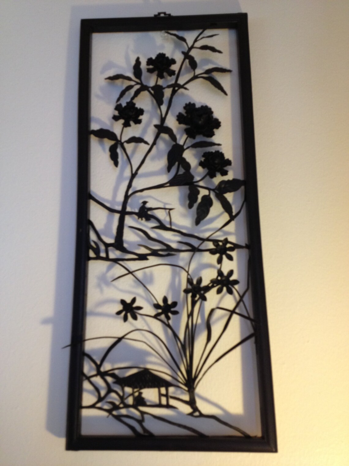 Mid Century Asian Metal Wall Art Etsy