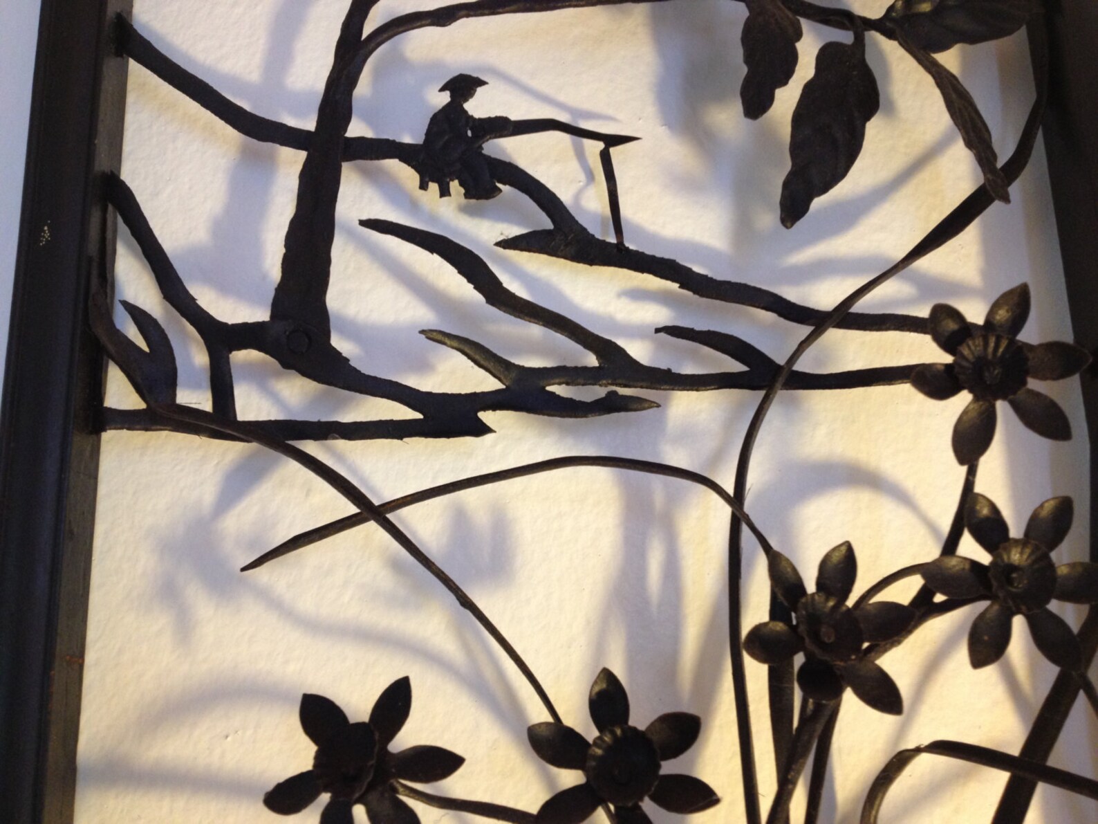 Mid Century Asian Metal Wall Art Etsy