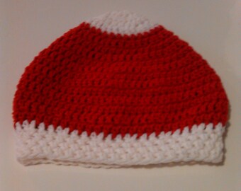 Red Gray White Black Crochet Beanie Winter Crochet Hats | Etsy