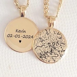 Prima mappa stellare personalizzata per la festa del papà, la notte in cui sei diventato papà, cielo notturno personalizzato inciso per papà e nonno, regalo per neo-papà.
