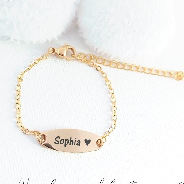 Baby Name Bracelet Etsy