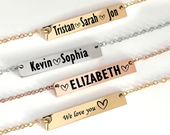 Mothers day necklace for mom engraved with kids names, grandma necklace, mama necklace, Christmas gifts for for mother and grandmother.