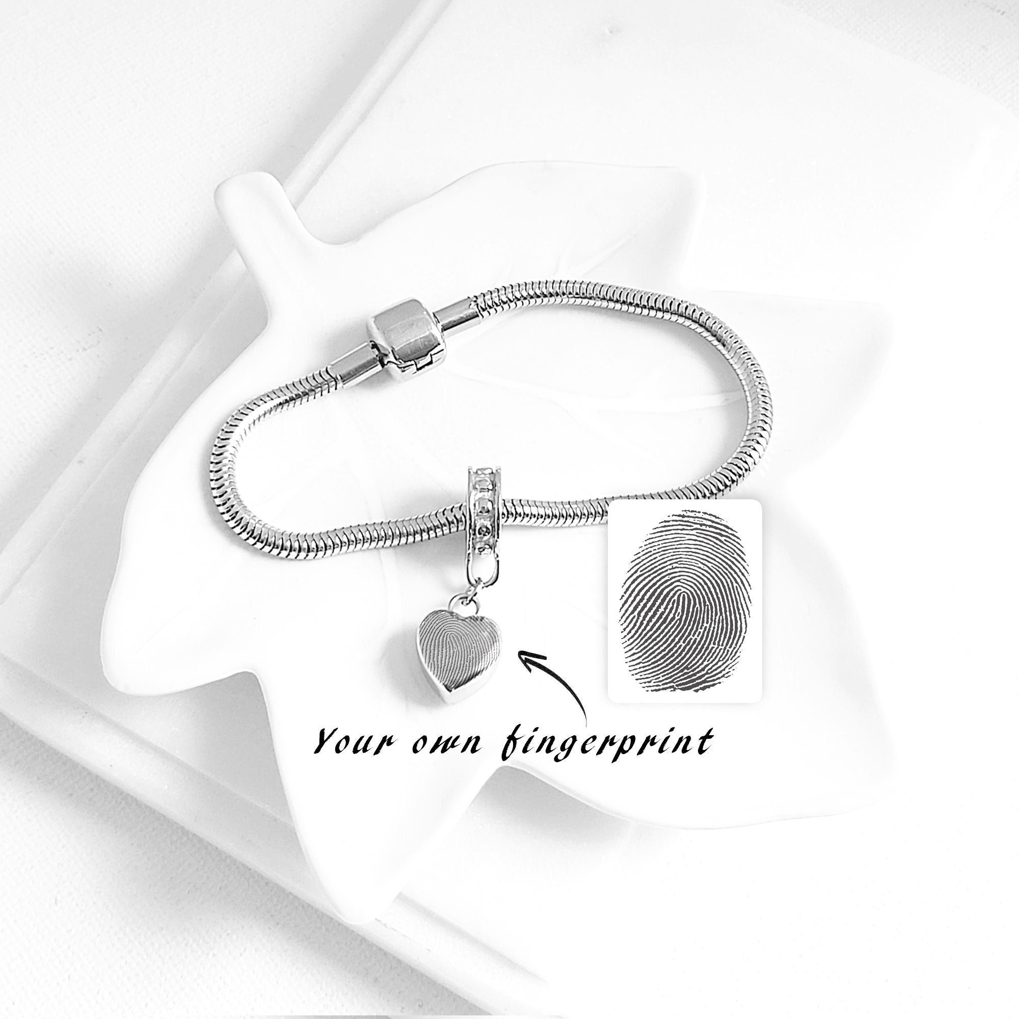 Fingerprint charm pandora sale