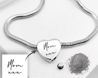 heart charm pandora ash charm