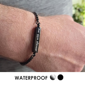 Personalized urn bracelet for human and pet ashes, memorial urn jewelry, custom engraved cremation urn, memory jewelry for dad ashes.