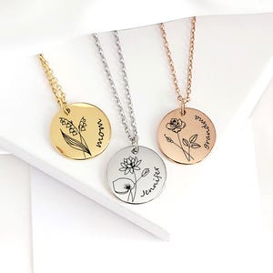 Collier maman, collier grand-mère, collier maman personnalisé, bijoux grand-mère, collier prénom, cadeaux de fête des mères pour maman et grand-mère.